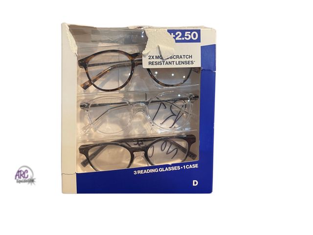 Lot 56-369764 - New open box 3 pair Reading Glasses
+2.50