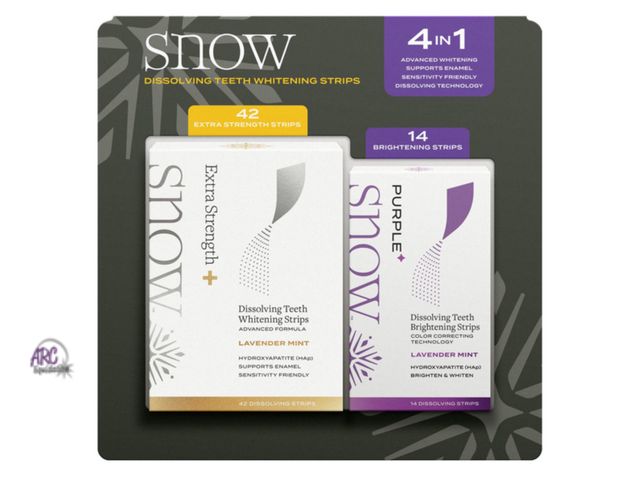 Lot 56-645165 - New - SNOW Dissolving Teeth Whitening Strips, 21 Extra Strength Treatments and 7 Brightening Treatme...