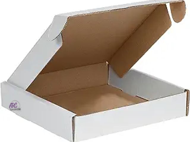 Lot 56-701414 - New 24 pack. White Shipping Boxes for Small Business Pack of 24-13x10x2 inches Cardboard Corrugated ...