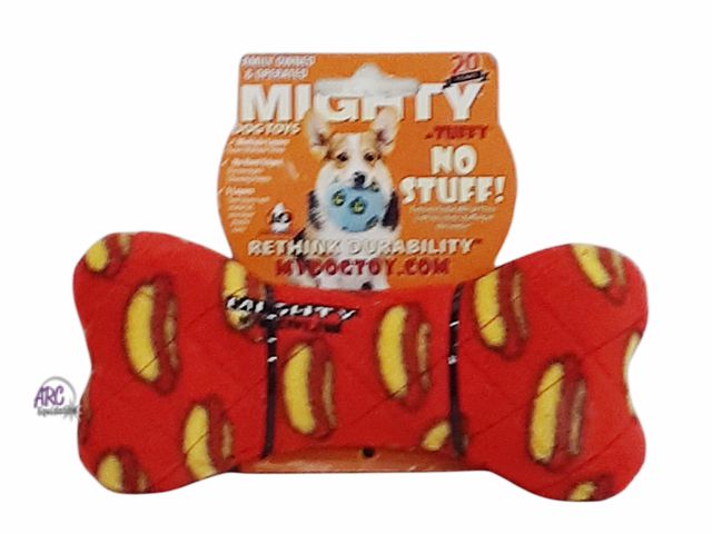 Lot 56-219060 - New - Mighty No Stuff Medium Bone Dog Toy Small-Medium