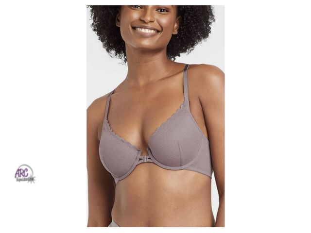Lot 56-135698 - New Auden Women's Lightly Lined Racerback Bra, Gray (Size 32 B)