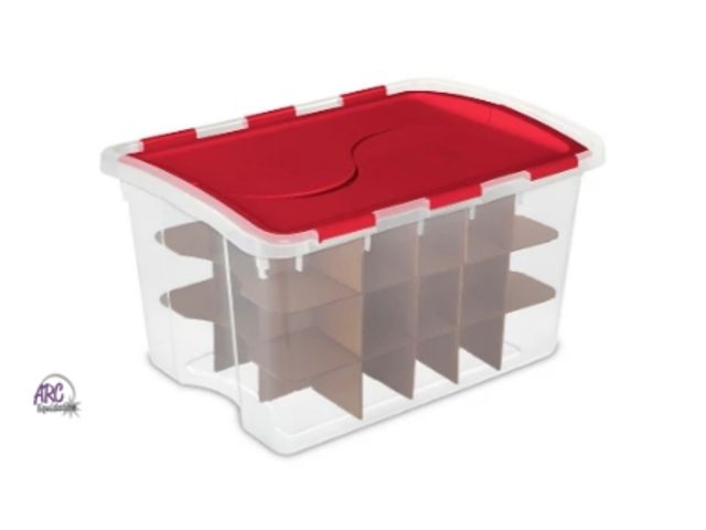 Lot 56-724830 - New Clear Ornament Storage Box (45-Ornaments)