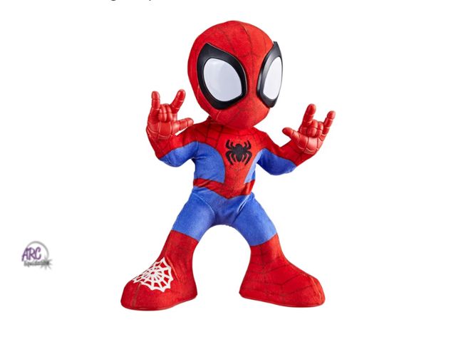 Lot 56-627928 - New Marvel Spidey and his Amazing Friends Dance 'N Crawl Spidey Interactive Plush Toy, Super Hero To...