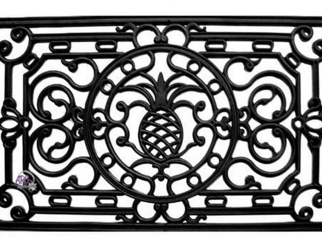 Lot 56-592898 - NEW-Calloway mills pineapple heritage rubber doormat- 18in x 30in