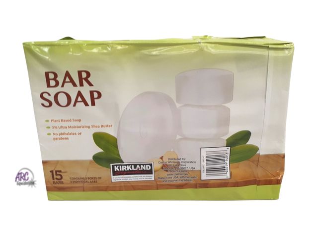 Lot 56-231564 - New In Package - kirkland signature bar soap with shea butter 4.5 ounce (15 count)