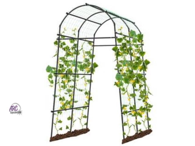 Lot 56-288252 - New Honey joy Garden Arch Trellis 7.5 ft. Tall Garden Arch Plant Tunnel Trellis with Trellis Netting...