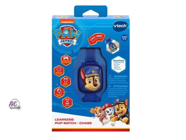 Lot 56-122660 - New VTech PAW Patrol Learning Pup Time Watch - Chase Baby and Toddler Toy (Blue)
