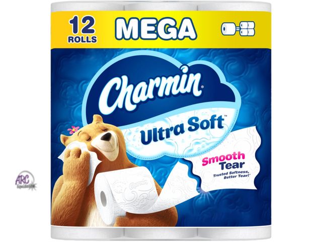 Lot 56-289212 - New,Charmin Ultra Soft Toilet Paper, 12 Mega Rolls