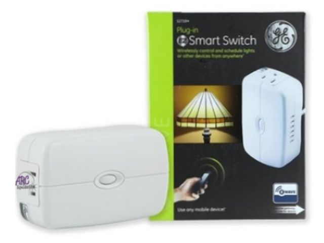 Lot 56-500147 - NEW-GE plug-in smart switch-wirelessly control and schedule lights or other devices from anywhere-z ...