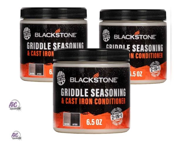 Lot 56-386312 - New - Lot of 3 - Blackstone Griddle Seasoning and Cast Iron Conditioner - 6.5 oz