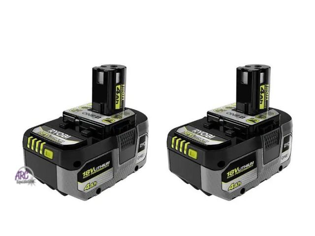 Lot 56-882019 - Open - One Battery is Used - RYOBI ONE+ 18V HIGH PERFORMANCE Lithium-Ion 4.0 Ah Battery (2-Pack)