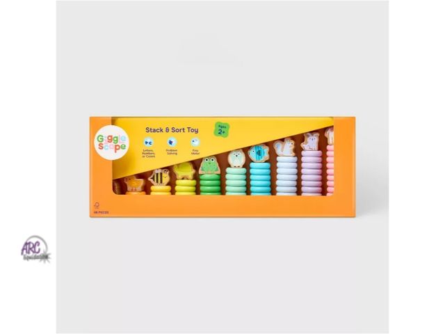 Lot 56-745130 - New Stack &amp; Sort Toy - 66pcs - Gigglescape