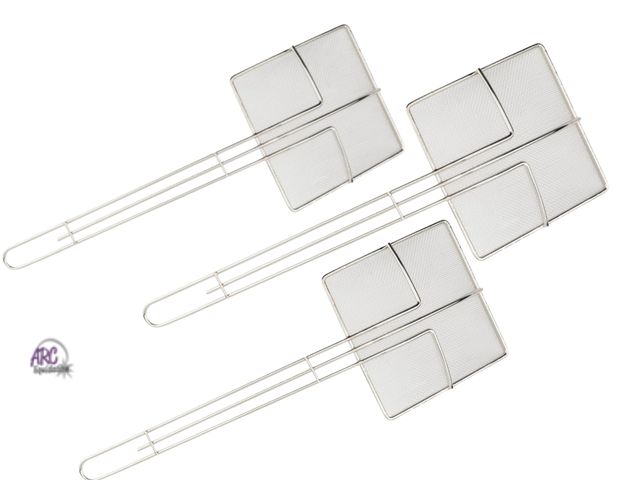 Lot 56-876318 - New - Lot of 3 - Winco Square Mesh Skimmer, 6.75-Inch
