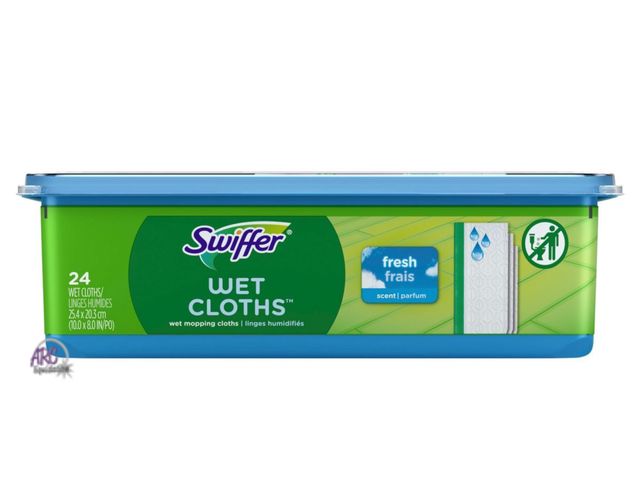 Lot 56-851312 - NEW Swiffer Sweeper Wet Mopping Cloths Refills - Fresh Scent 24 Count