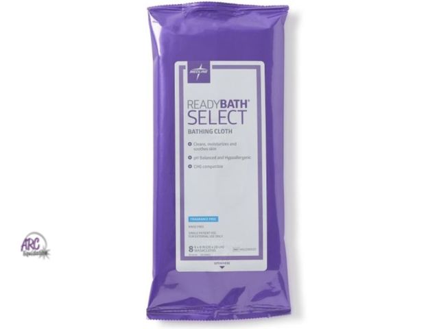 Lot 56-634550 - New - ReadyBath SELECT Medium-Weight Wash Cloths Fragrance Free 8in x 8in 8/Pack 30Ct