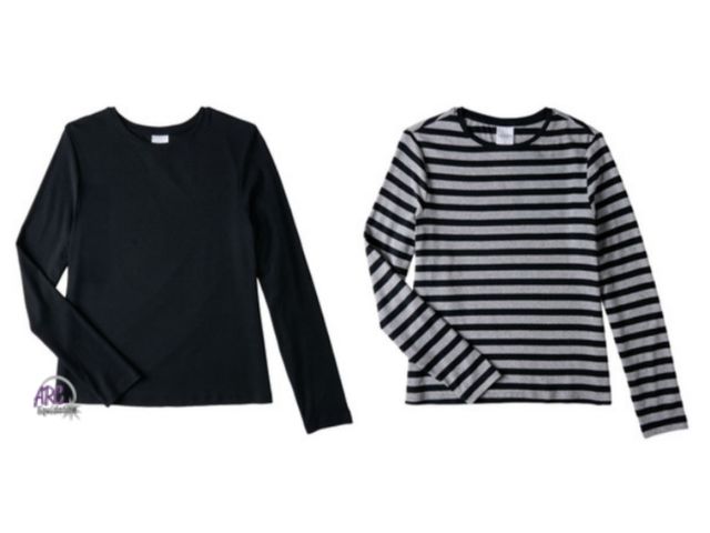 Lot 56-501534 - NEW-SERRA long sleeve T-shirt 2 pack-black/grey black-SIZE XL 16-18