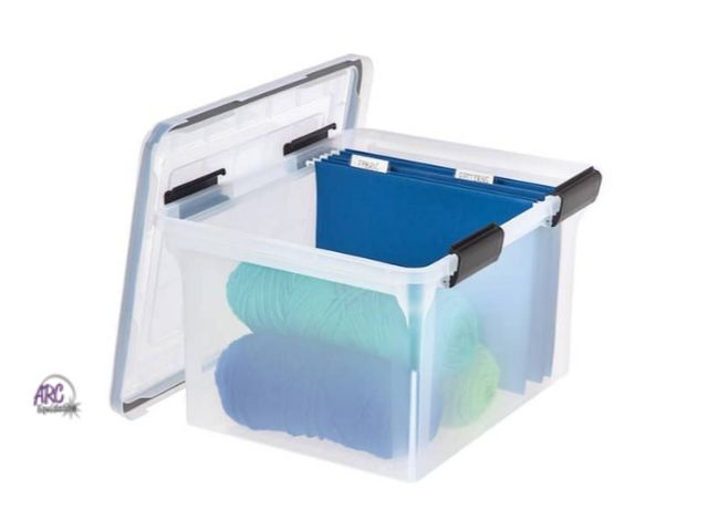 Lot 56-737718 - New 32-Qt. Weathertight Storage Box in Clear