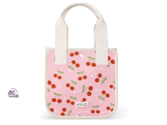 Lot 56-501334 - NEW-Reusable lunch tote-pink/cherries