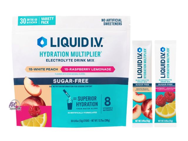 Lot 56-644665 - New Opened Package - Liquid I.V. Hydration Multiplier Electrolyte Drink Mix, Sugar Free, Variety Pac...
