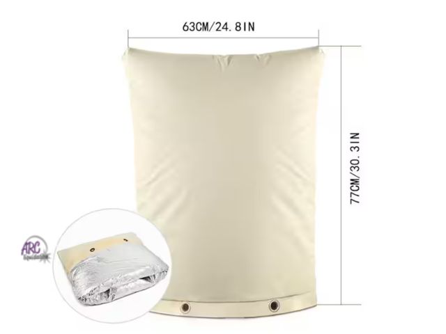 Lot 56-452340 - New Water pipe frost cover type a white 63x77 cm