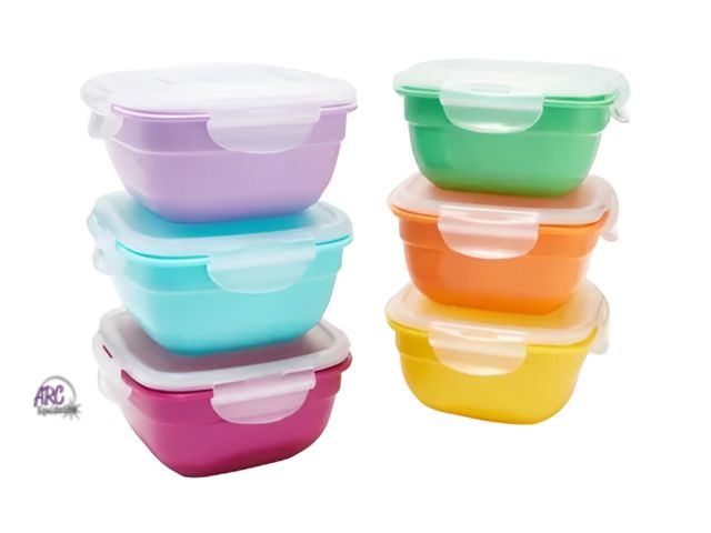 Lot 56-307414 - New Lock&amp;Lock, 6 piece Multicolor small container