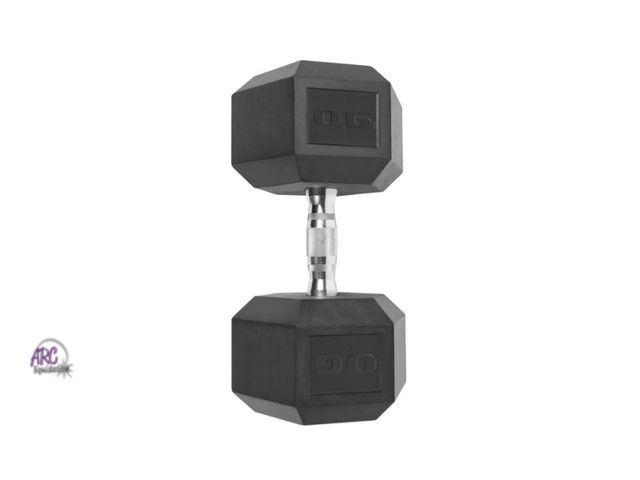 Lot 56-799625 - New CAP Barbell, 90lb Coated Hex Dumbbel