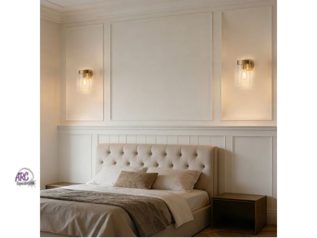 Lot 56-509665 - NEW-TESTED-Lot of 2 Energetic Lighting Retro-hybrid Wall Sconce-hardwired-Gold