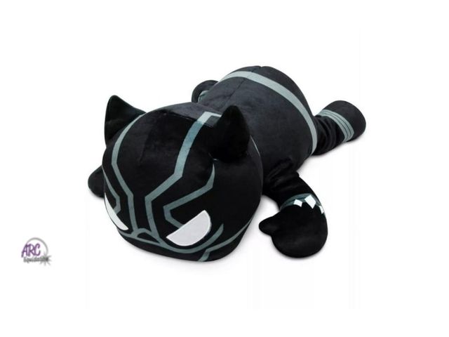 Lot 56-291030 - Cuddleez Black Panther Decorative Pillow, 23.7" x 8.2" x 8.2"