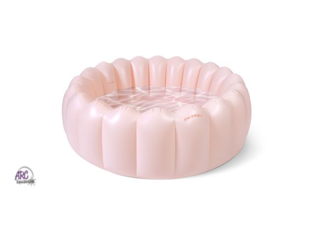 Lot 56-211416 - USED (see photos) MINNIDIP Tufted Pool 125 gal Novelty Kiddie Pool - Blush