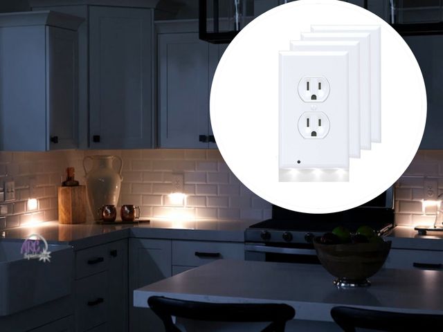 Lot 56-392760 - NEW IN BOX 4-pack LED Night Light Outlet: Easy Install, Energy Efficient, Automatic Day/Night Sensor...