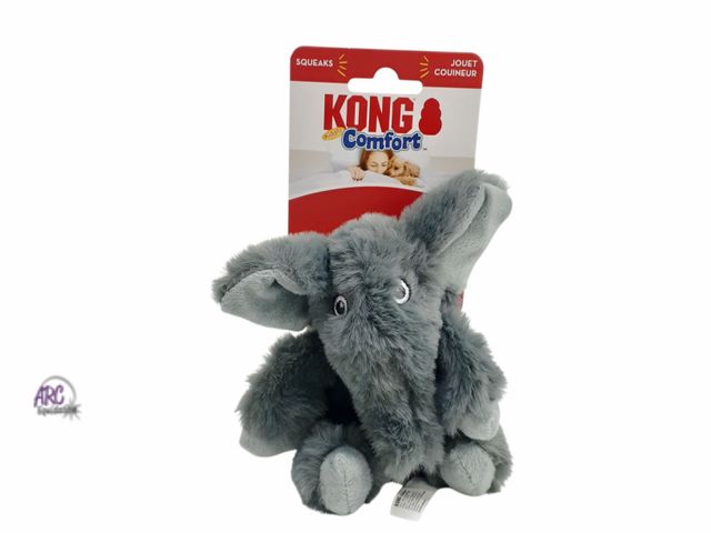 Lot 56-215860 - New - KONG Comfort Kiddos Elephant Dog Toy, X-Small