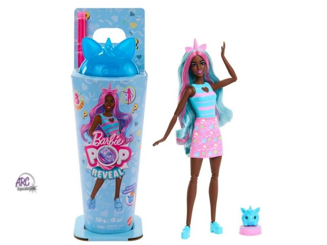 Lot 56-745930 - New Barbie Pop Reveal Shakes Series Doll &amp; Accessories Set, Scented Sweet Unicorn Fashion Doll