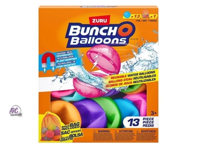 Lot 56-795214 - New Zuru Bunch O Balloons Reusable Water Balloons, 13 Piece