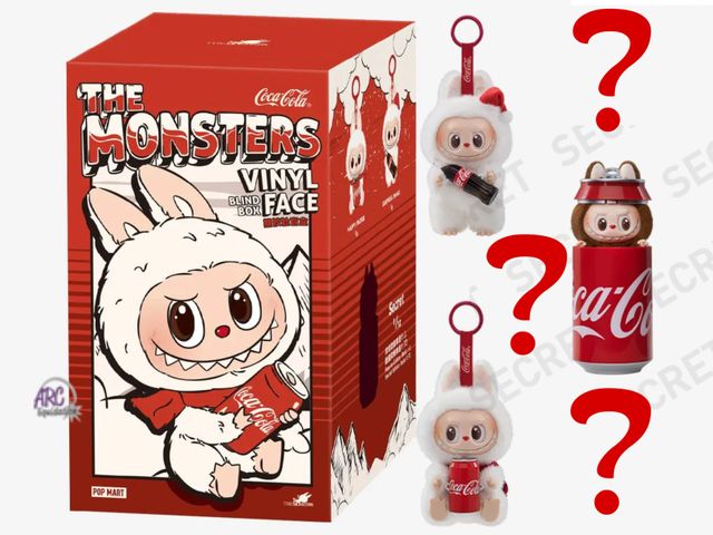 Lot 56-328160 - NEW/SEALED POP MART The Monsters Coca-Cola Series Vinyl Face Blind Box Blind box remains factory sea...