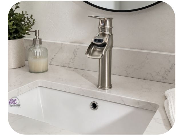 Lot 56-339661 - New in box Bathroom Faucet Brushed Nickel