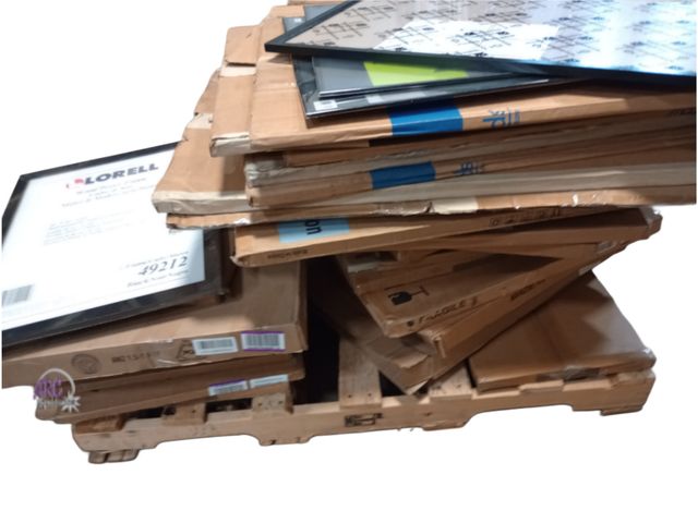 Lot 56-740719 - ***READ*** Pallet of over 30 poster board frames and picture frames. All items on pallet are uncheck...