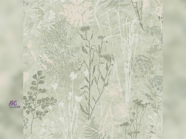 Lot 56-831699 - New in Package- Superfresco Easy Organics Sage Removable Wallpaper - 11yds x 20.47"