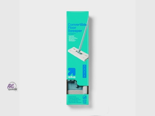 Lot 56-844812 - New - Up&amp;Up Convertible Floor Sweeper - Hold Standards and XL Cloths