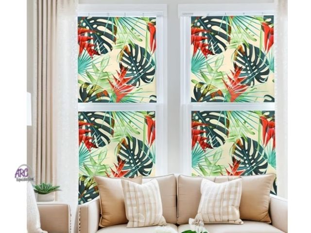 Lot 56-795440 - New  UV6 Ultra-fine Frosted Glass Window Film Decorative Nature Stained Glass Window Film for Bathro...