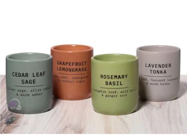 Lot 56-200314 - OPEN BOX (1 used and 1 wood wick) Bellevue Luxury Candles |10 oz Soy Blend Candles | 4-Pack | Fragan...