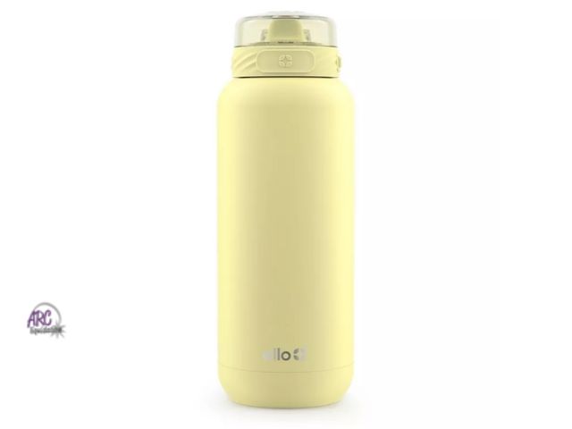Lot 56-509834 - NEW-SOME SCRATCHES-Ello 32oz steel tumbler- yellow
