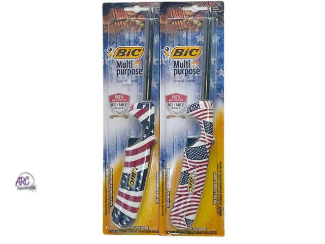 Lot 56-210115 - NEW Lot Of 2 Bic Multi-Purpose Design Edition America Lighters