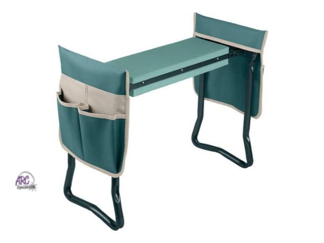 Lot 56-507565 - NEW IN BOX- Pure Garden Gardening Kneeling Bench with Tool Pouches