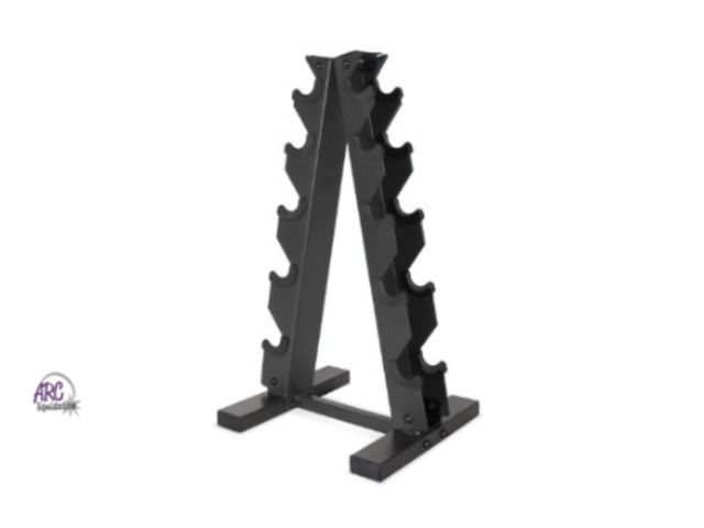 Lot 56-461561 - New Open Box - Fuel Pureformance by CAP A-Frame Dumbbell Rack, Black