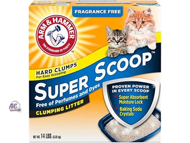 Lot 56-502124 - NEW-Arm &amp; Hammer Super Scoop Litter, Fragrance Free,14 Lbs