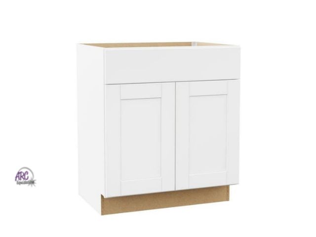 Lot 56-760261 - New in box. Retail $259 Shaker 30 in. W x 21 in. D x 34.5 in. H Assembled Bath Sink Base Bathroom Ca...