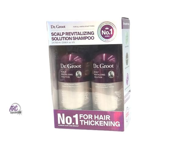 Lot 56-458861 - Open Box - 2 Count (Bottle Leaked) - 23.66oz each - Dr. Groot Scalp Revitalizing Solution Shampoo