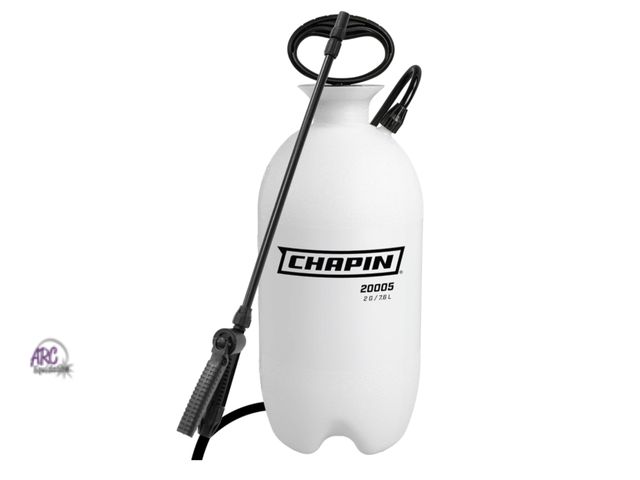 Lot 56-633950 - Chapin 20005 Pump Sprayer, 2‑Gallon, Lawn &amp; Garden, Translucent Poly Tank, Funnel‑Top, SureSpray...