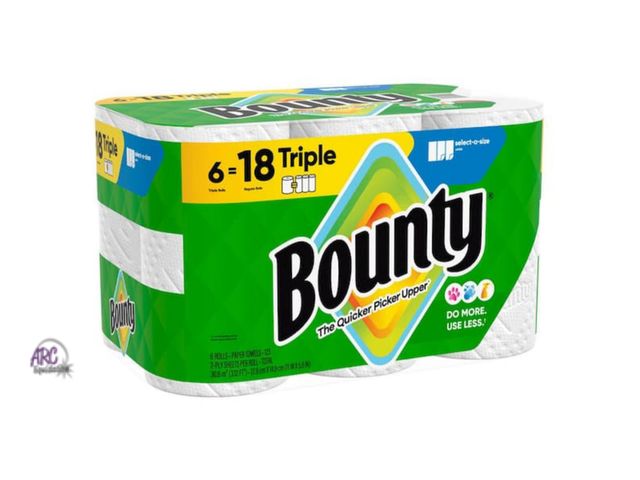 Lot 56-486213 - NEW-White, Select-A-Size Paper Towel Roll (6 Triple Rolls) 123 SHEETS PER ROLL