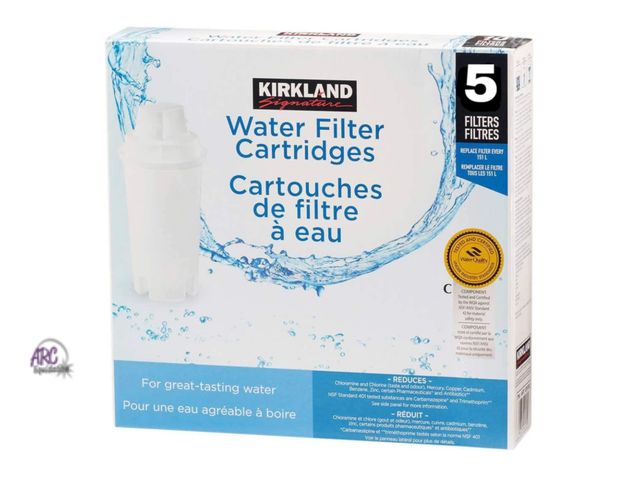 Lot 56-126860 - New Kirkland Signature Water Filter Cartridges (5 Pack)